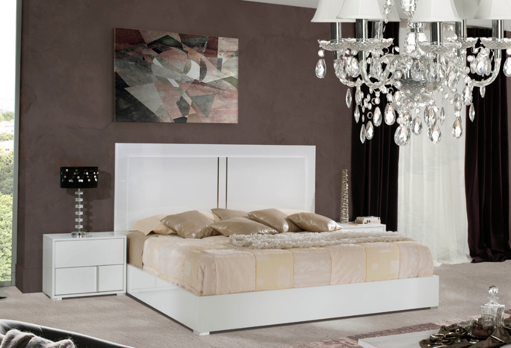 Picture of Modrest Nicla Italian Modern White Bed