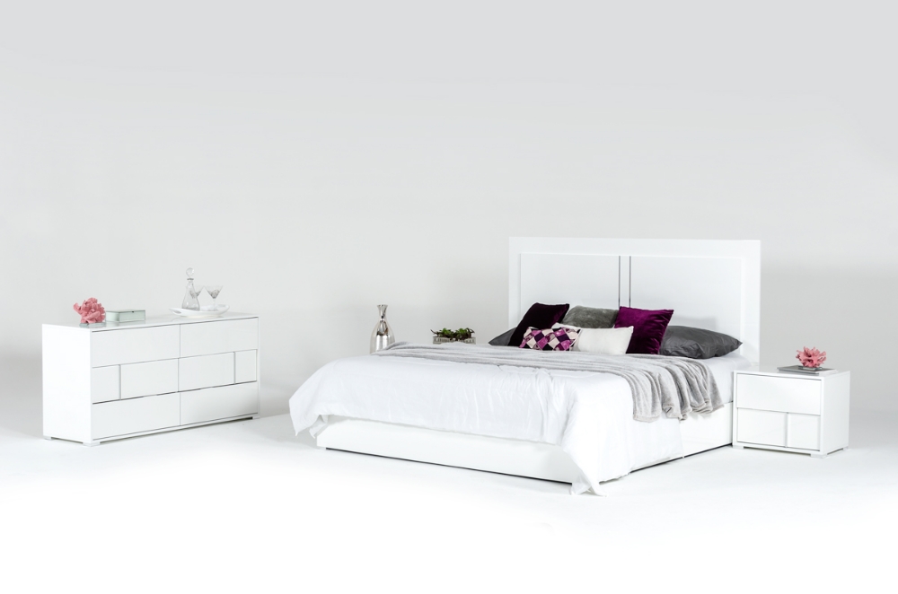 Picture of Modrest Nicla Italian Modern White Bed