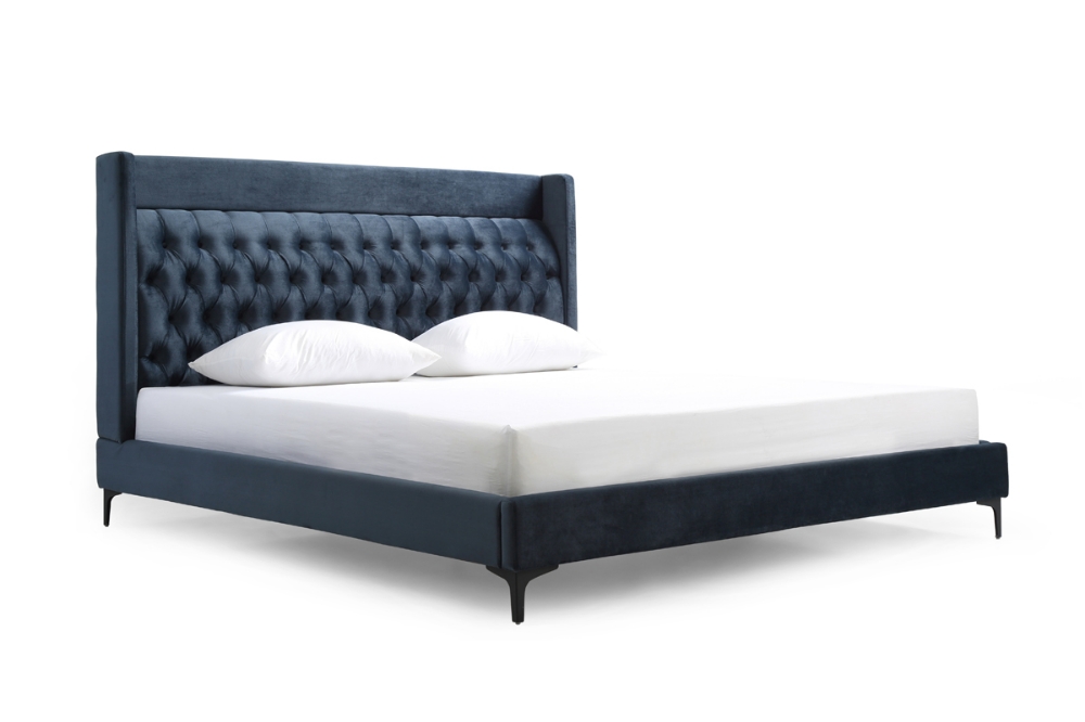 Picture of Modrest Wales Modern Blue Fabric Bed