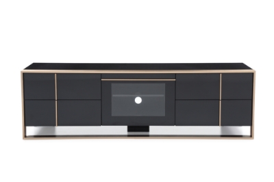 Picture of Nova Domus Cartier Modern Black & Rosegold TV Stand