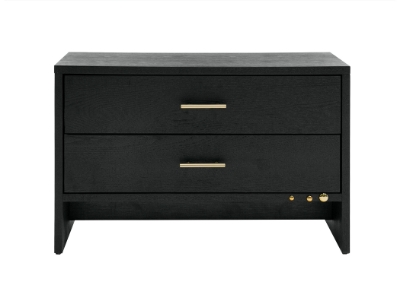 Picture of Modrest Wales Modern Grey Ash 2-Drawer Nightstand