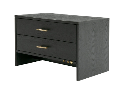 Picture of Modrest Wales Modern Grey Ash 2-Drawer Nightstand