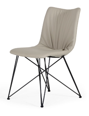 Picture of Naomi - Modern Grey Leatherette Dining Chair (Set of 2)