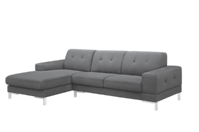 Picture of Divani Casa Forli - Modern Grey Fabric Left Facing Sectional Sofa