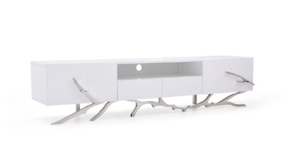 Picture of Modrest Legend 79"-Wide Modern White TV Stand