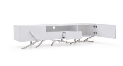 Picture of Modrest Legend 79"-Wide Modern White TV Stand