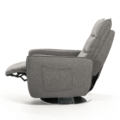 Picture of Divani Casa Fairfax Modern Grey Fabric Recliner Chair