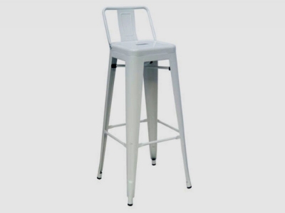 Picture of Dink - Modern White Metal Counter Stool (Set of 2)