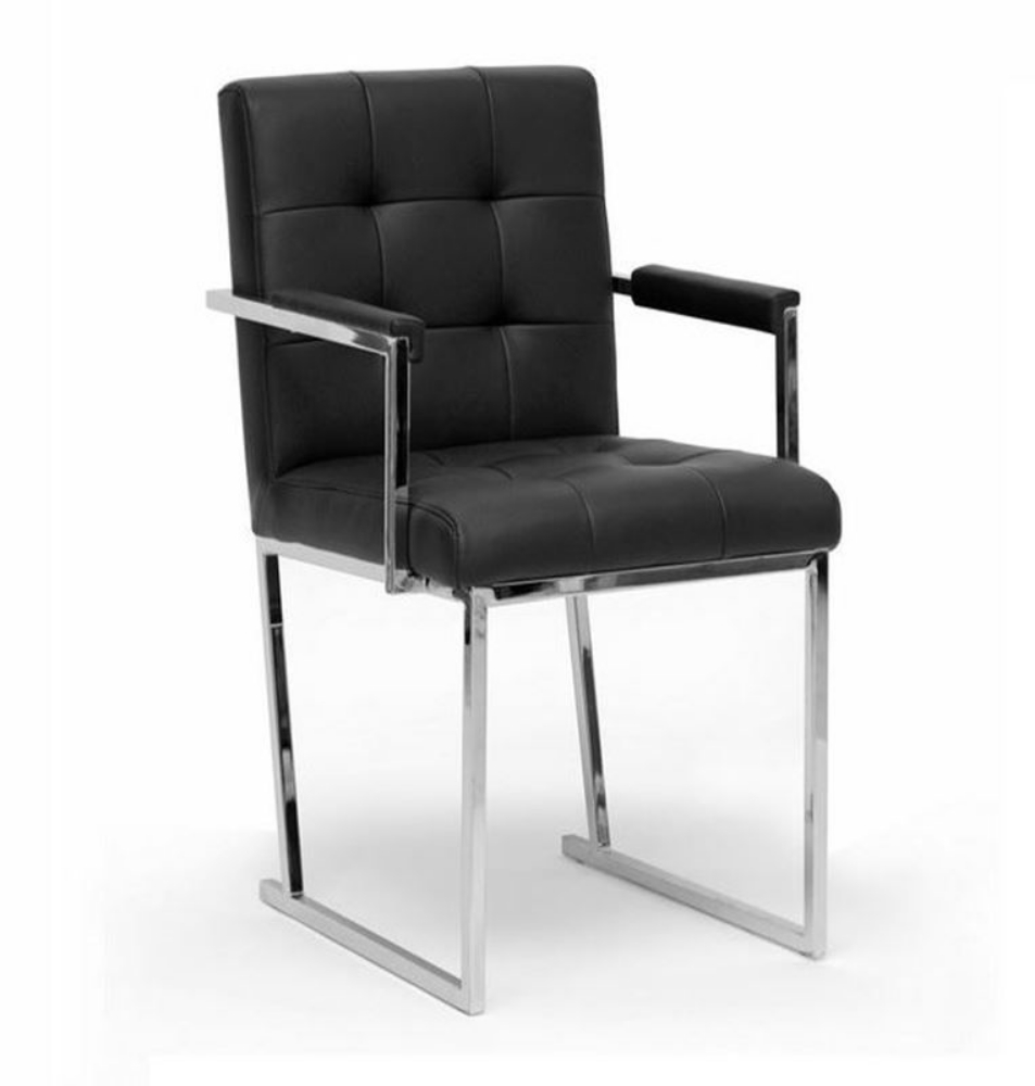 Picture of Modrest Click Modern Black Leatherette Dining Arm Chair