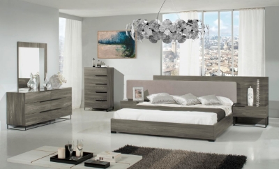 Picture of Eastern King Nova Domus Enzo Italian Modern Grey Oak & Fabric Bedroom Set