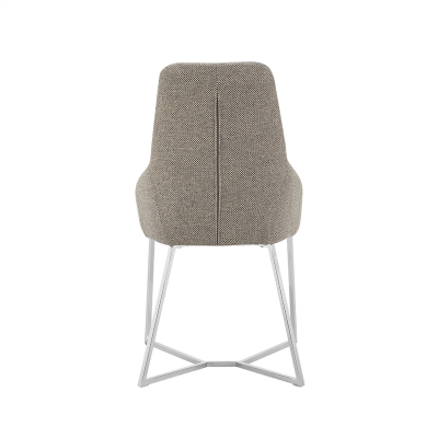 Picture of Stark - Modern Light Grey Fabric Dining Chair (Set of 2)