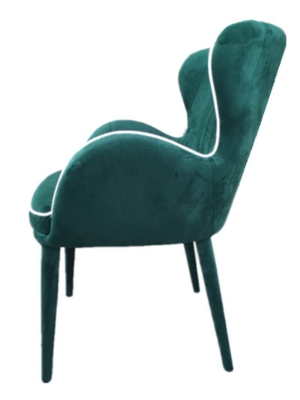 Picture of Modrest Tigard Modern Green Fabric Dining Chair