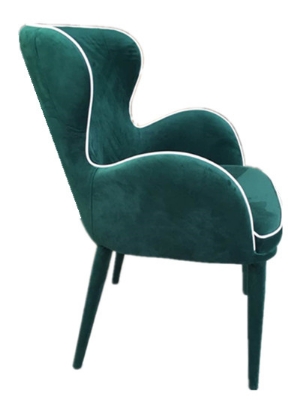 Picture of Modrest Tigard Modern Green Fabric Dining Chair