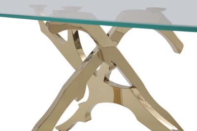 Picture of Modrest Legend Modern Glass & Gold Dining Table