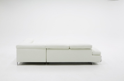 Picture of Divani Casa Myst Mini - Modern White Eco-Leather Right Facing Sectional Sofa