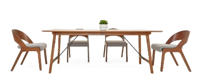 Picture of Modrest Oritz Mid-Century Modern Walnut Dining Table