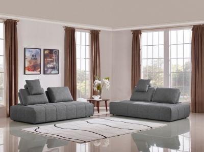 Picture of Divani Casa Edgar - Modern Grey Fabric Modular Sectional Sofa