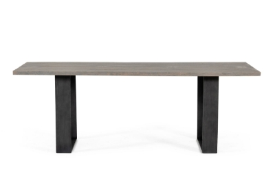 Picture of Modrest Murphy - Modern Grey Aged Oak & Black Metal Dining Table