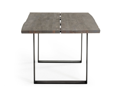 Picture of Modrest Murphy - Modern Grey Aged Oak & Black Metal Dining Table