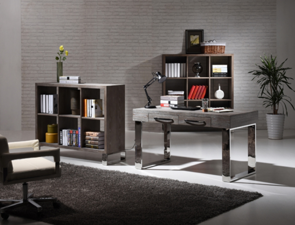 Picture of Modrest Lola Modern Grey Elm Desk