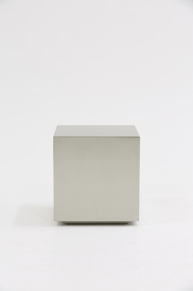 Picture of Modrest Anvil Modern Brushed Stainless Steel End Table