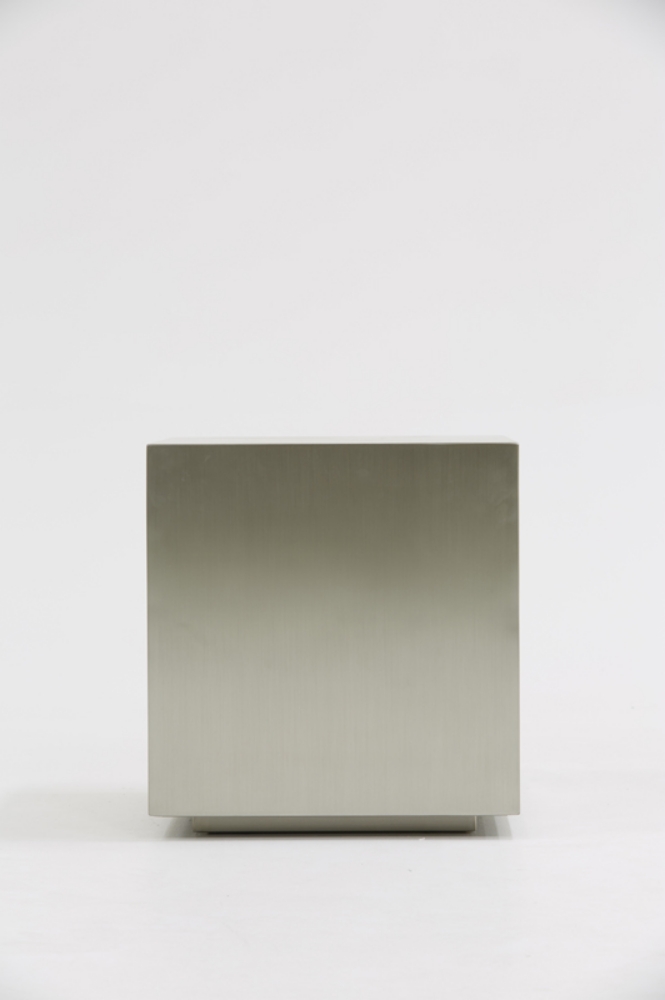 Picture of Modrest Anvil Modern Brushed Stainless Steel End Table