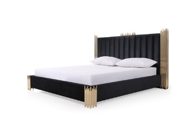 Picture of Modrest Token Modern Black & Gold Bedroom Set