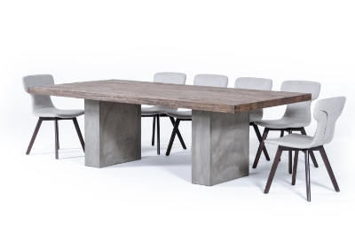 Picture of Modrest Renzo Modern Oak & Concrete 94" Dining Table