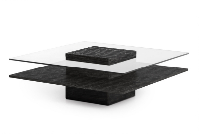 Picture of Modrest Clarion Modern Grey Elm & Glass Coffee Table