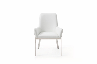 Picture of Modrest Robin Modern White Bonded Leather Dining Chair