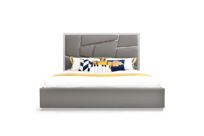 Picture of Modrest Chrysler Modern Grey Bedroom Set