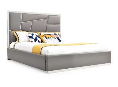 Picture of Modrest Chrysler Modern Grey Bonded Leather Bed