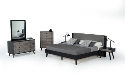 Picture of Nova Domus Panther Contemporary Grey & Black Chest