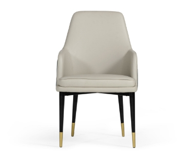 Picture of Modrest Duval Modern White & Grey Dining Chair