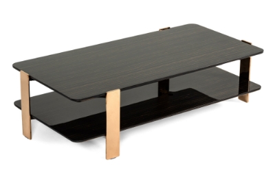 Picture of Modrest Leroy Modern Ebony & Rosegold Coffee Table