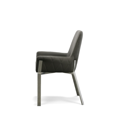 Picture of Modrest Robin Modern Grey Bonded Leather Dining Chair