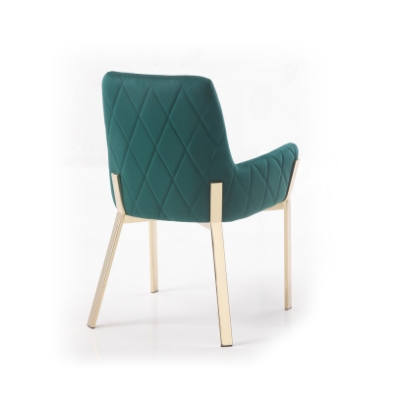 Picture of Modrest Robin Modern Green Velvet & Gold Dining Chair