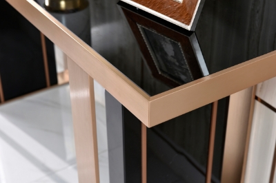 Picture of Nova Domus Cartier Modern Black & Rosegold Coffee Table