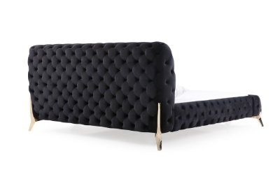 Picture of Modrest Legend Modern Black Velvet & Gold Bed