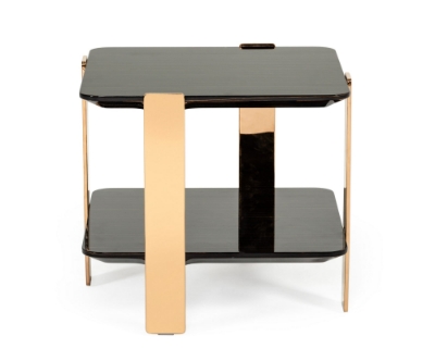 Picture of Modrest Leroy Modern Ebony & Rosegold End Table