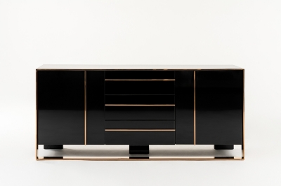 Picture of Nova Domus Cartier Modern Black & Rosegold Buffet