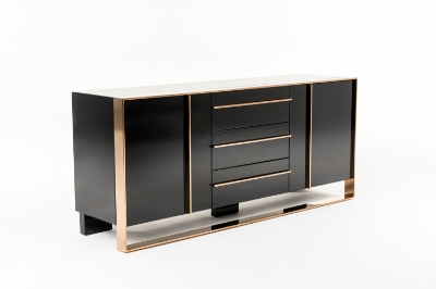 Picture of Nova Domus Cartier Modern Black & Rosegold Buffet