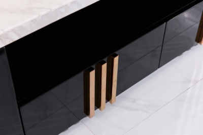 Picture of Modrest Kingsley Modern Marble & Rosegold TV Stand