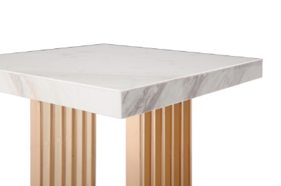 Picture of Modrest Kingsley Modern Marble & Rosegold End Table