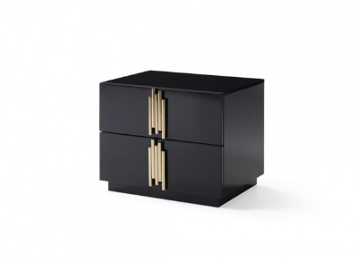 Picture of Modrest Token Modern Black & Gold Nightstand