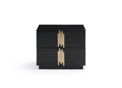 Picture of Modrest Token Modern Black & Gold Nightstand