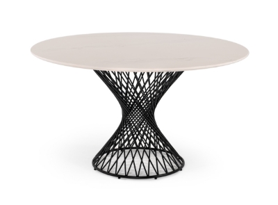 Picture of Modrest Joyce Modern Round White Cultured Marble Dining Table