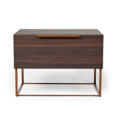 Picture of Nova Domus Benzon Italian Modern Dark Rovere Nightstand