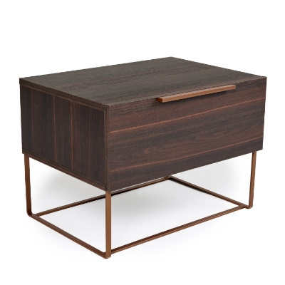 Picture of Nova Domus Benzon Italian Modern Dark Rovere Nightstand