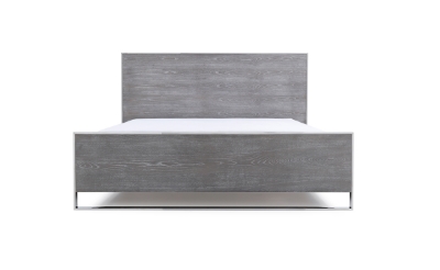 Picture of Modrest Charlene Modern Grey Elm & Stainless Steel Bed